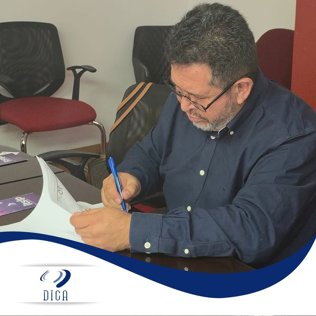 Firma de convenio Ing. Alejandro Díaz y Lic. Rafael Portillo